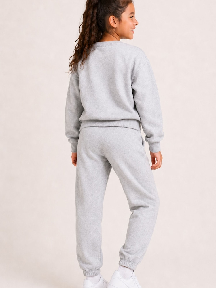 Brand Threads Grey Sweatshirt and Joggers Set 2 Piece - Image 2 of 5