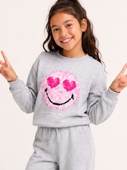 Brand Threads Grey Sweatshirt and Joggers Set 2 Piece - Image 3 of 5