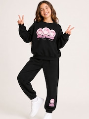 Brand Threads Black Sweatshirt and Joggers 2 Piece Set - Image 1 of 5