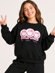 Brand Threads Black Sweatshirt and Joggers 2 Piece Set - Image 3 of 5