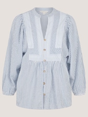 Monsoon Blue Callie Stripe Blouse - Image 6 of 6