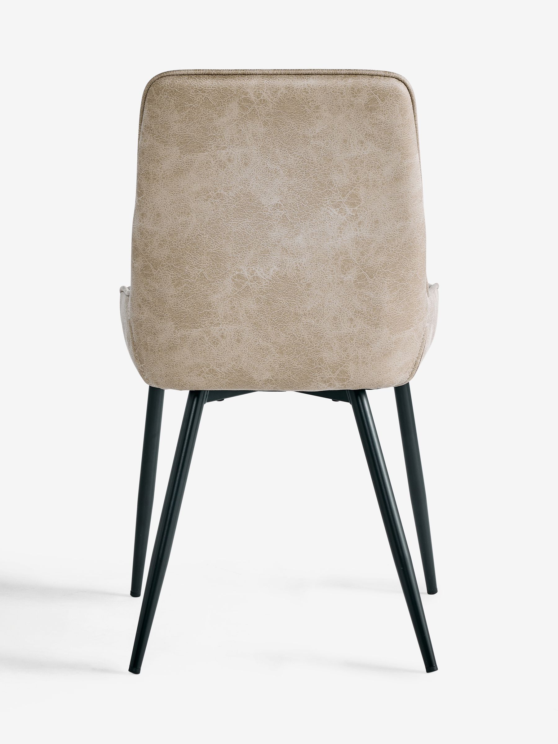 Buy Set of 2 Monza Faux Leather Mink Natural Hamilton Black Leg Quilted