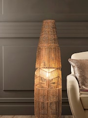 Village At Home Brown Maui Floor Lamp - Image 1 of 2