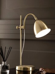 Village At Home Brass Seb Table Lamp - Image 1 of 2