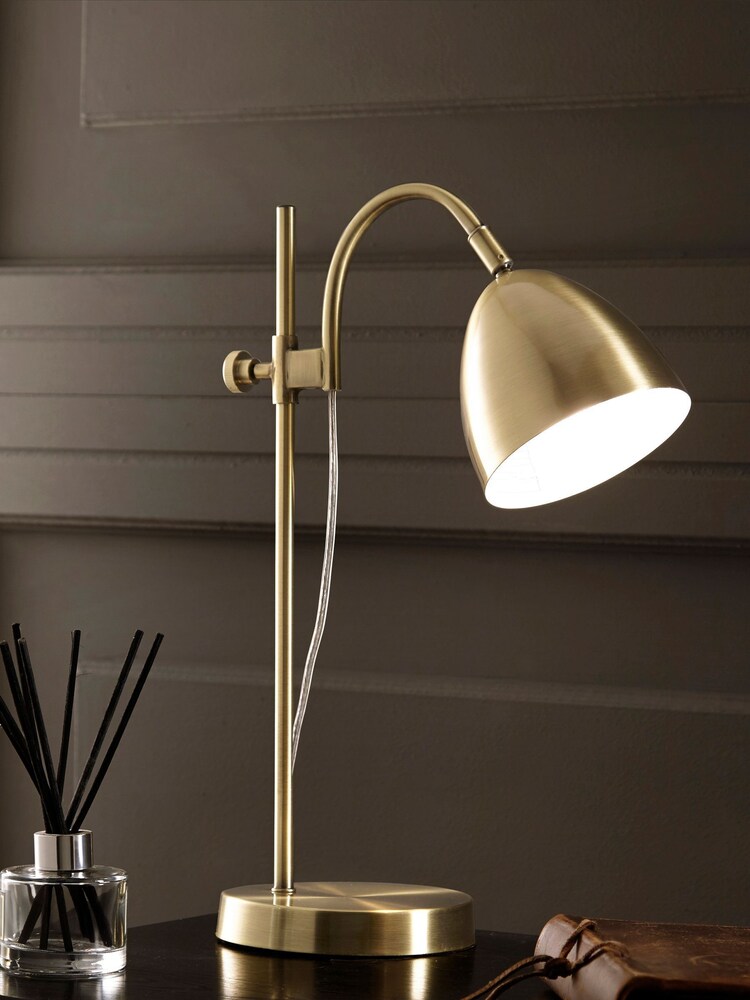 Village At Home Brass Seb Table Lamp - Image 1 of 2