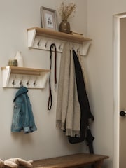 Chalk White Malvern Coat Hooks - Image 1 of 4