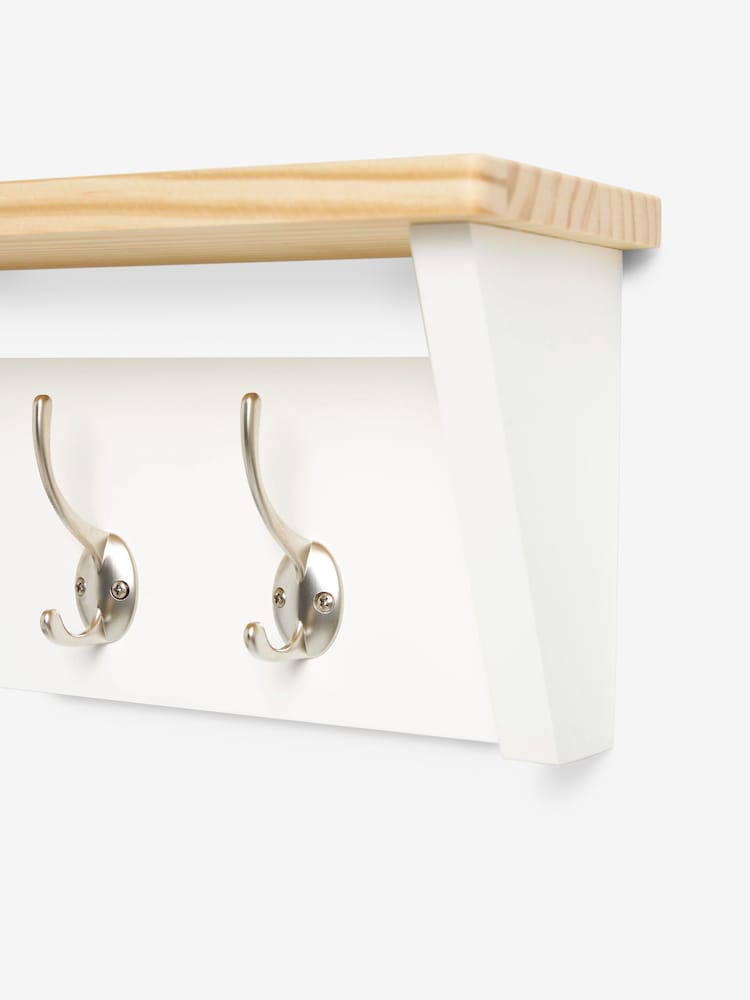 Chalk White Malvern Coat Hooks - Image 2 of 4