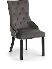 Julian Bowen Set of 2 Grey Veneto Knockerback Chairs - Image 3 of 8