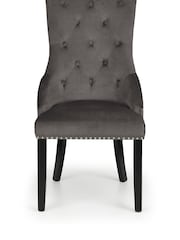 Julian Bowen Set of 2 Grey Veneto Knockerback Chairs - Image 4 of 8