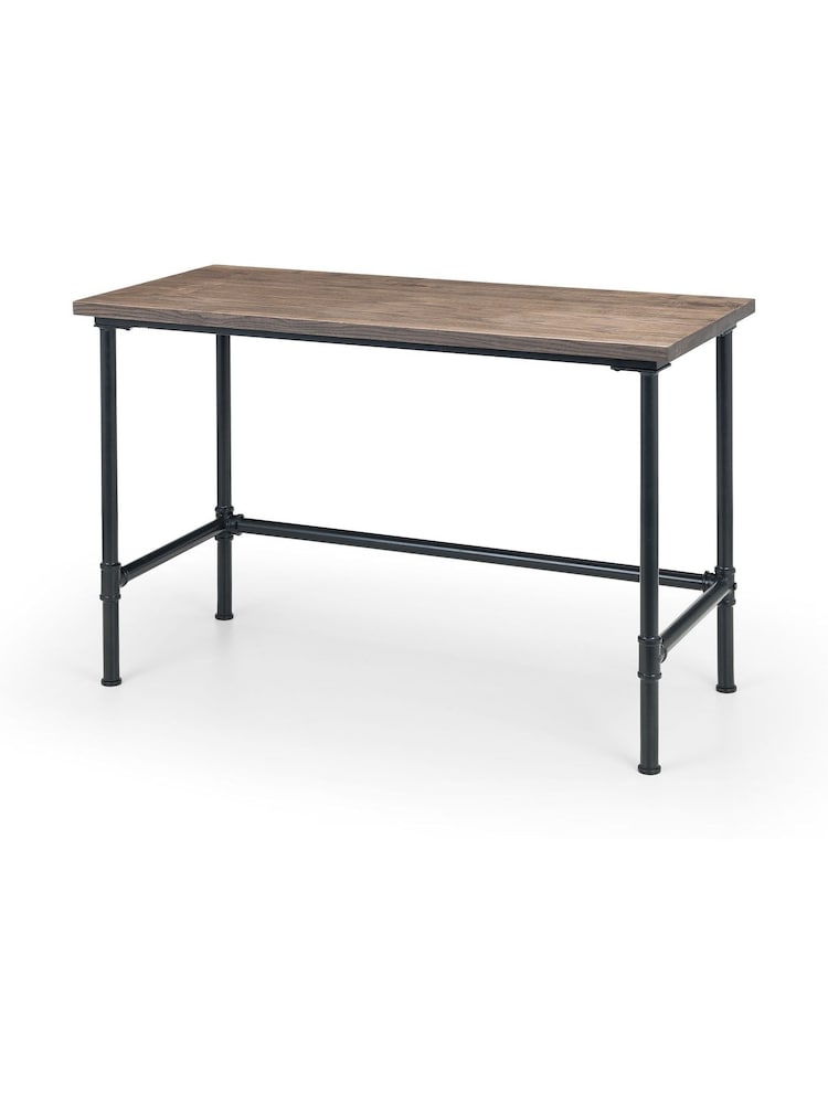 Julian Bowen Black Carnegie Pipe Desk - Image 2 of 5