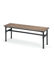Julian Bowen Black Carnegie Pipe Desk - Image 3 of 5