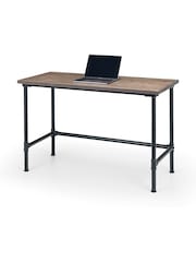 Julian Bowen Black Carnegie Pipe Desk - Image 4 of 5