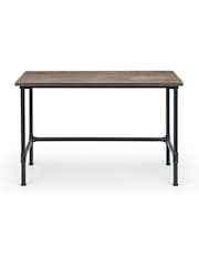 Julian Bowen Black Carnegie Pipe Desk - Image 5 of 5