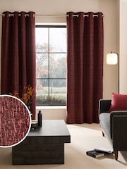 Cortinas de ilhós de chenille pesadas - Imagem 1 de 6
