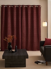 Cortinas de ilhós de chenille pesadas - Imagem 2 de 6