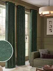 Cortinas de ilhós de chenille Soft Touch - Imagem 1 de 5