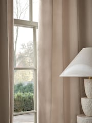 Natural Oatmeal Matte Velvet Super Thermal Curtains - Image 5 of 6