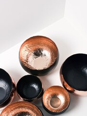 Ivyline Copper Garden Large Hammered Textured Bowl - Image 1 of 1