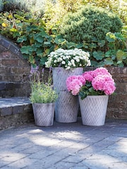 Ivyline Natural Outdoor Chatsworth Zinc Planter - Image 1 of 1