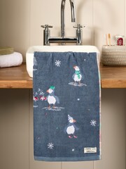 Blue Puffin Christmas 100% Cotton Towels - Image 1 of 6