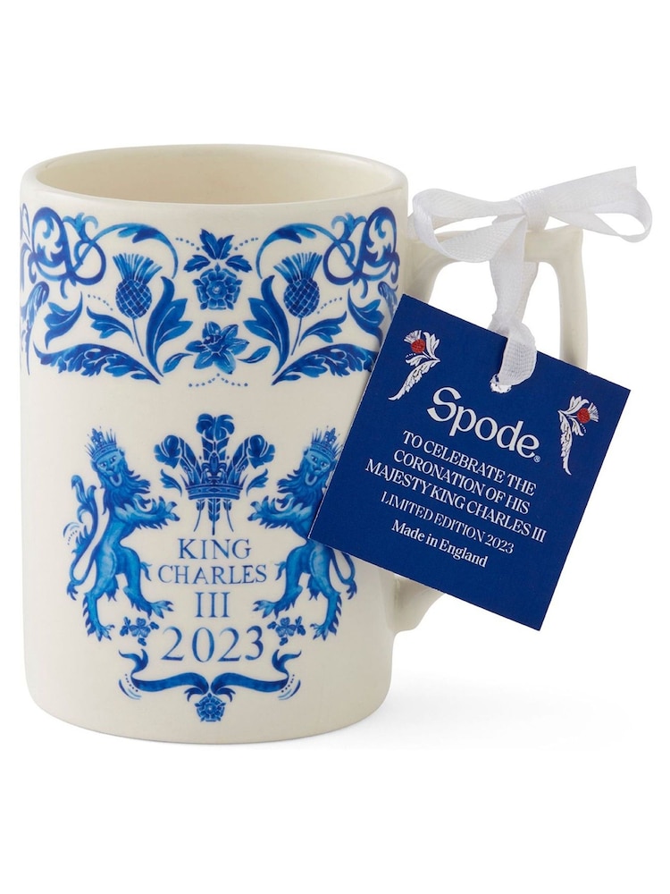 Spode Blue King's Coronation Mug - Image 2 of 4