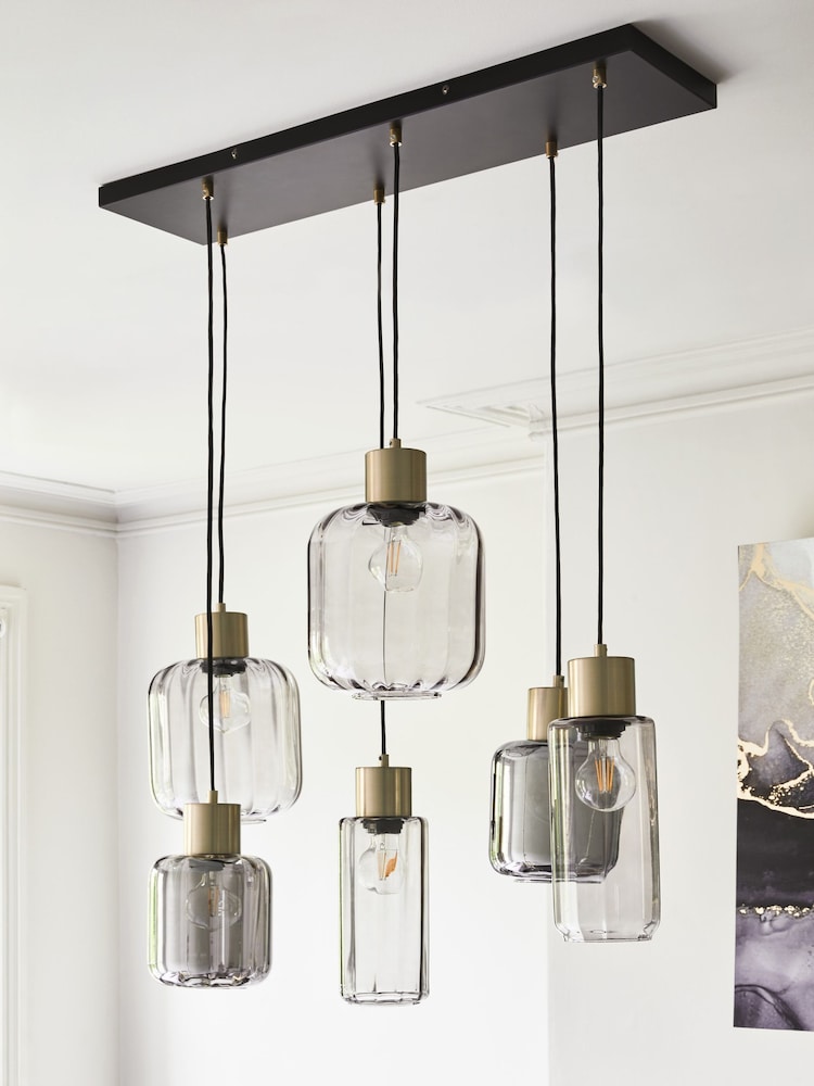Grey Jensen 6 Light Pendant Ceiling Light - Image 6 of 6