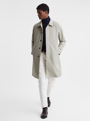 Private White Mid-Length Trench Coat - Image 1 of 6