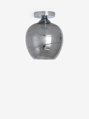Smoke Grey Drizzle Flush Ceiling Light - Image 6 of 7