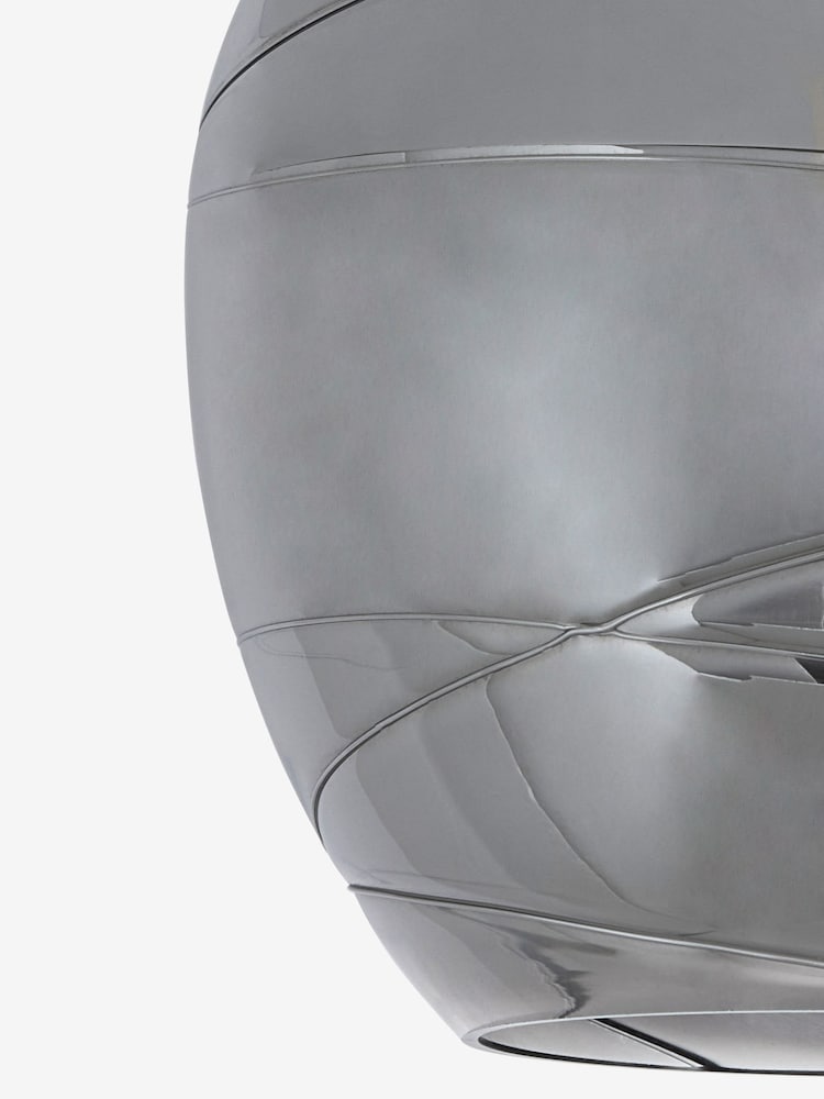 Smoke Grey Drizzle Flush Ceiling Light - Image 7 of 7