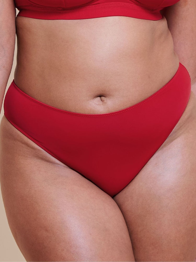 Curvy Kate Red Zen Brazilian Knickers - Image 2 of 4 Curvy Kate Red Zen Brazilian Knickers - Image 2 of 4