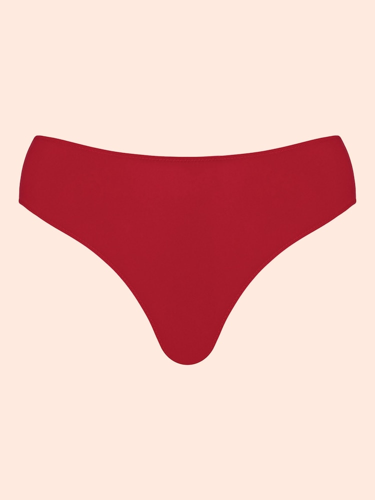 Curvy Kate Red Zen Brazilian Knickers - Image 4 of 4 Curvy Kate Red Zen Brazilian Knickers - Image 4 of 4