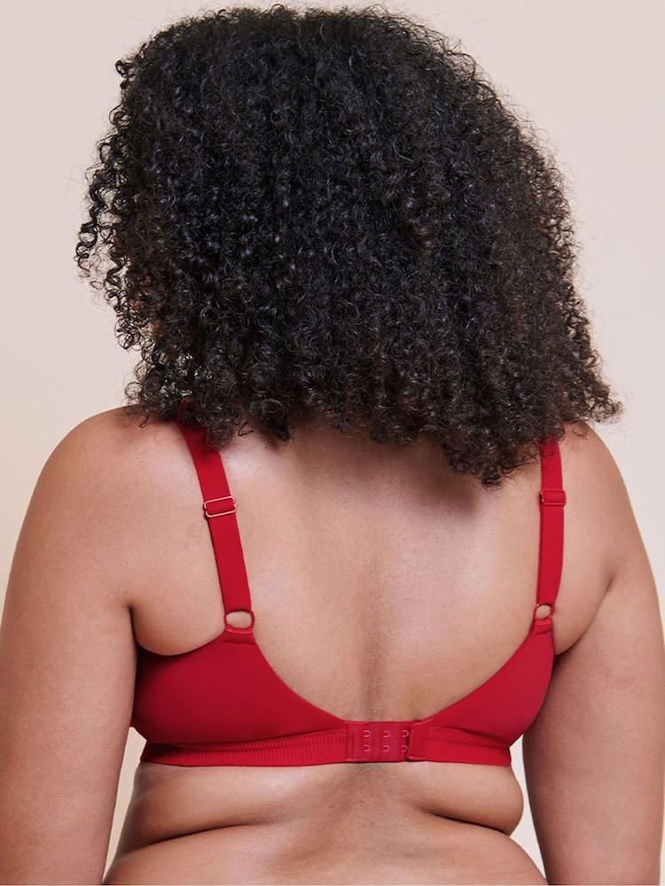 Curvy Kate Red Zen Non-Wired Bralette - Image 2 of 5 Curvy Kate Red Zen Non-Wired Bralette - Image 2 of 5