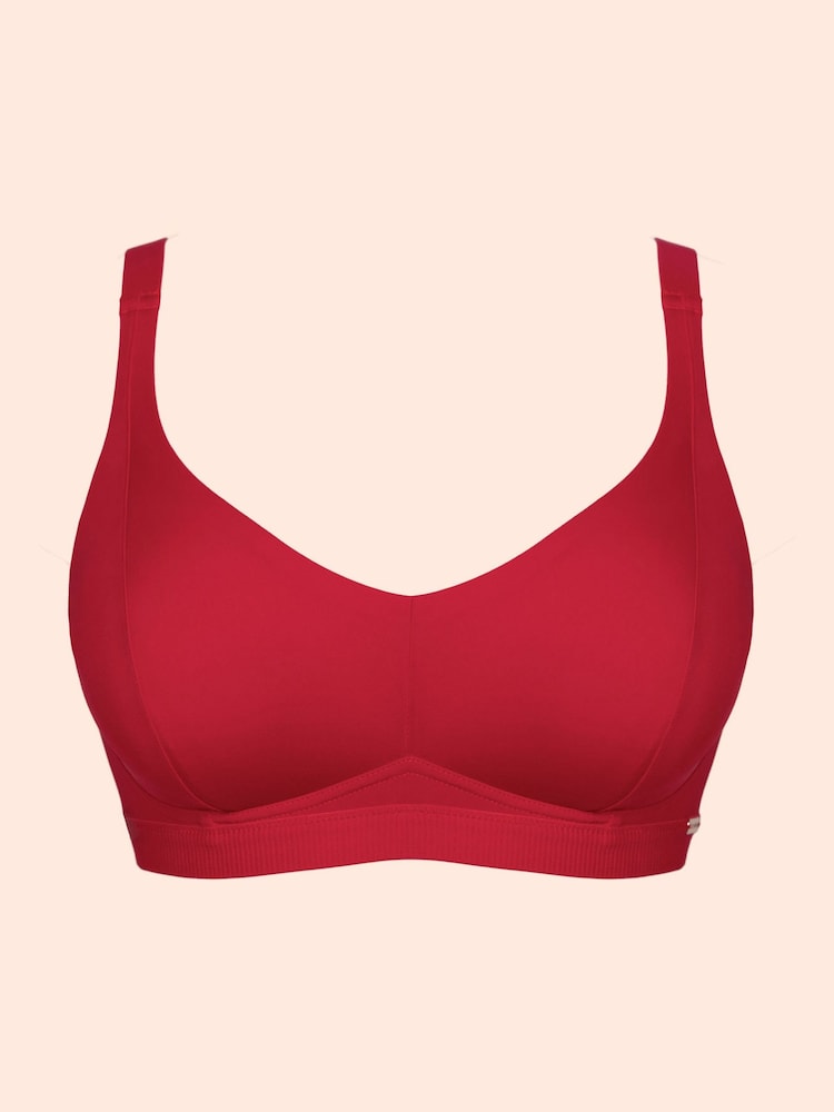 Curvy Kate Red Zen Non-Wired Bralette - Image 5 of 5 Curvy Kate Red Zen Non-Wired Bralette - Image 5 of 5