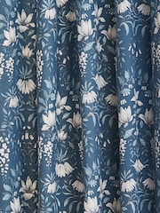 Laura Ashley Seaspray Blue Parterre Lined 100% Cotton Eyelet Curtains - Image 2 of 2