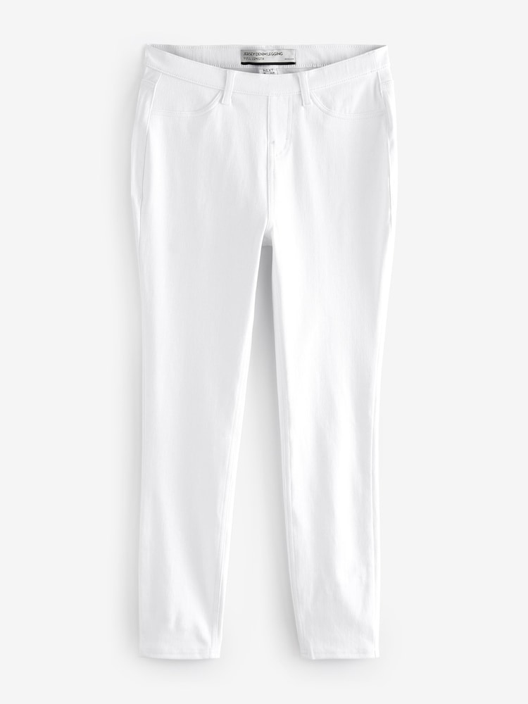 White Jersey Denim Leggings - Image 1 of 1