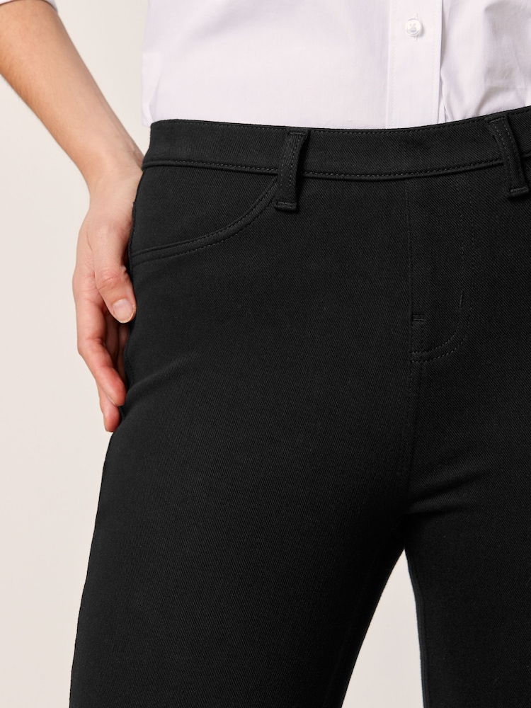 Zwart - Legging van jersey-denim - Image 5 of 7
