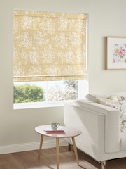 Cath Kidston Yellow Washed Rose Made To Measure Roman 100% Cotton Blind - Image 3 of 4