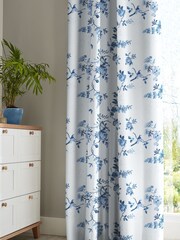 Cath Kidston Blue Birds & Roses Made To Measure 100% Cotton Curtains - Image 3 of 6