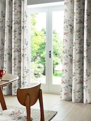 Cath Kidston White Birds and Roses Made To Measure 100% Cotton Curtains - Image 2 of 6