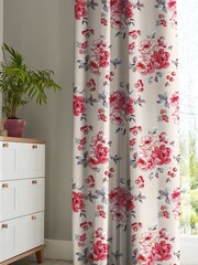 Cath Kidston Cream Brampton Bunch Raspberry Made To Measure 100% Cotton Curtains - Image 5 of 6