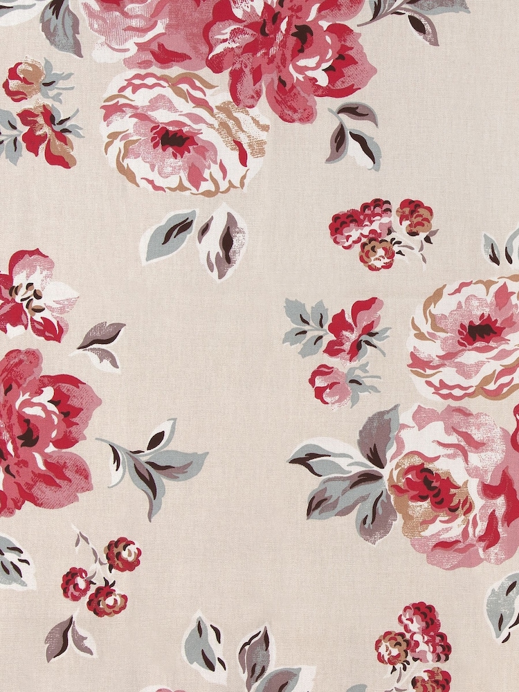 Cath Kidston Cream Brampton Bunch Raspberry Made To Measure 100% Cotton Curtains - Image 6 of 6