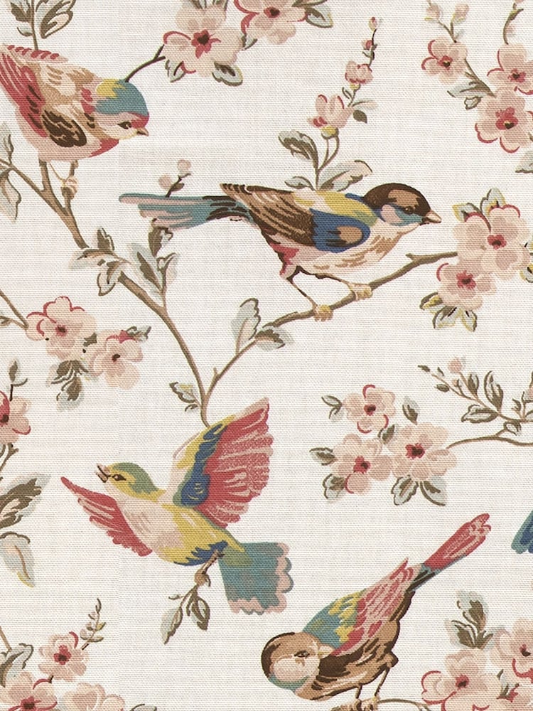 Cath Kidston Cream British Birds Made To Measure 100% Cotton Curtains - Image 6 of 6