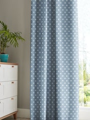 Cath Kidston Blue Button Spot Made To Measure Curtains - Image 5 of 6