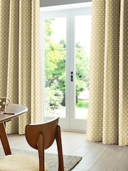 Cath Kidston Yellow Button Spot Made To Measure 100% Cotton Curtains - Image 2 of 6