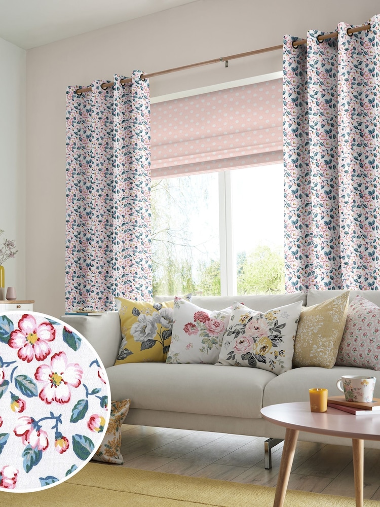 Cath Kidston Cream Climbing Blossom Made To Measure Curtains - Image 1 of 6