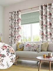 Cath Kidston Cream Garden Rose Made To Measure 100% Cotton Curtains - Image 1 of 6