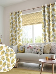 Cath Kidston Yellow Mimosa Flower Made To Measure Curtains - Image 1 of 6