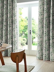 Cath Kidston Green Mimosa Flower Made To Measure 100% Cotton Curtains - Image 2 of 6