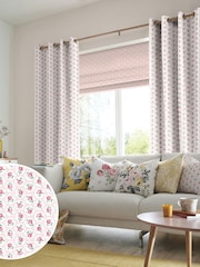 Cath Kidston Pink Provence Rose Made To Measure 100% Cotton Curtains - Image 1 of 6