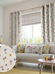 Cath Kidston Cream Sprig Twilight Made To Measure 100% Cotton Curtains - Image 1 of 6